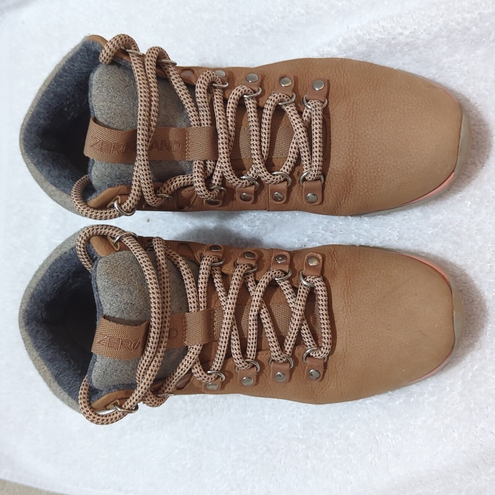 Used Cole Haan Zerogrand Hiker Boots Women Tan Mocha Mousse 7